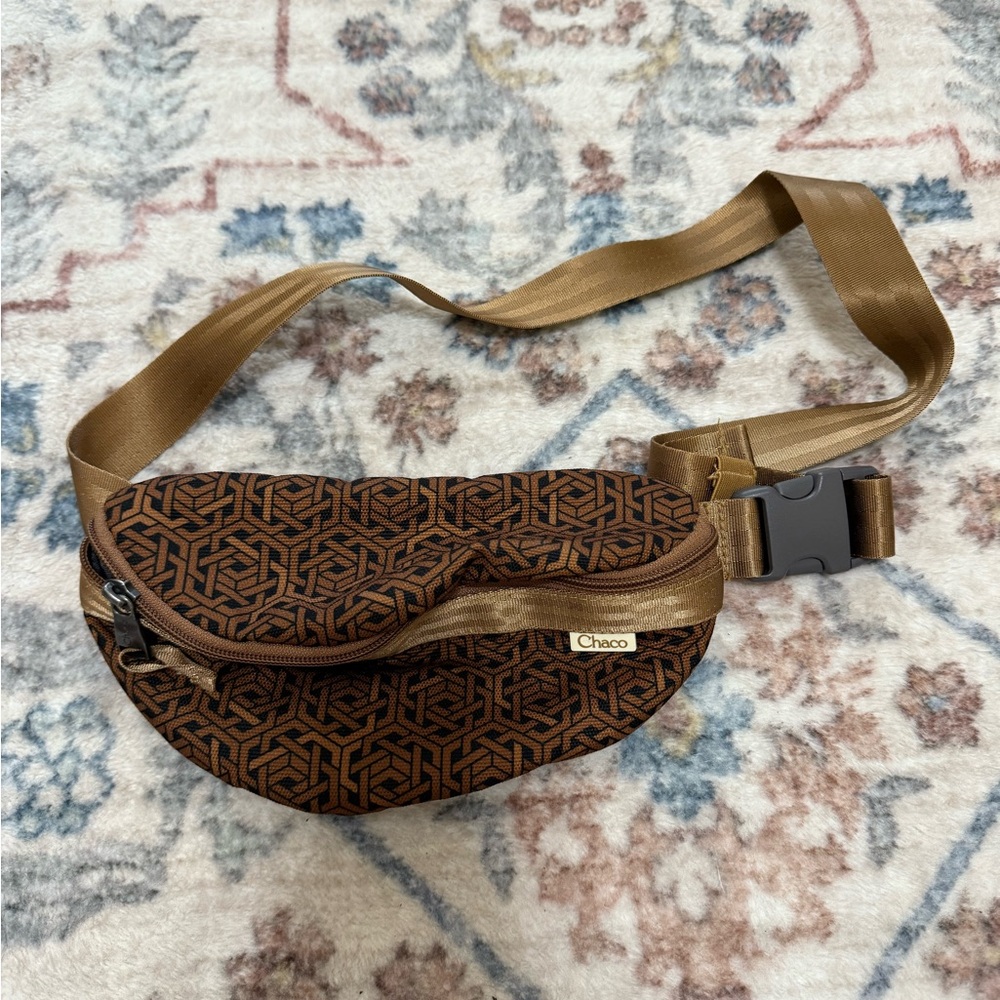 Chaco Brown Patterned Crossbody Bag - image 1